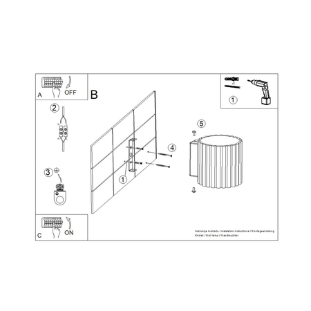 Sollux Lighting Kinkiet AURA brzoskwiniowy G9 SL.1826