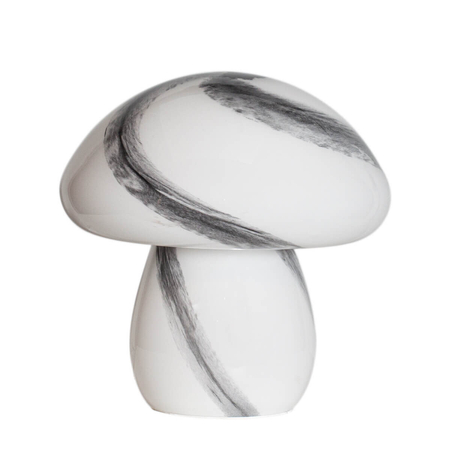 Lampa stołowa By Rydens Mira Mushroom H30 cm biała/czarna 4024540-4000