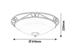 Lampa sufitowa Rabalux Athen 3723 czarny