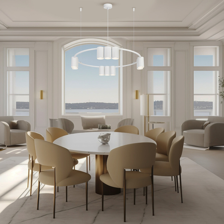 Milagro Lampa wisząca (koło) Genesis 10xGU10 Biały ML0374 BIAŁY