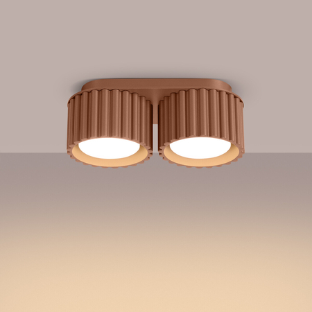 Sollux Lighting Plafon AURA 2 mocca Gx53 SL.1808