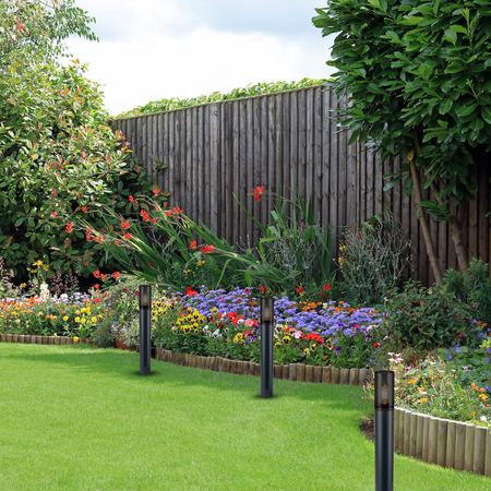 Eko-Light Słupek Ogrodowy Harlem 1xE27 IP44 50cm EKO1711 CZARNY