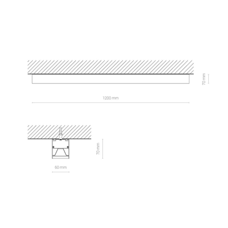 Lampa sufitowa Nowodvorski 8296 CL Office Pro LED 120, 31W, 4000K