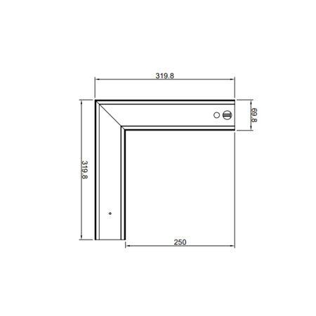 Konektor L DIM do opraw liniowych LED Linea Lint LL-CON-L-DIM