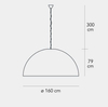 Lampa wisząca Fontana Arte F556185375NENE Avico