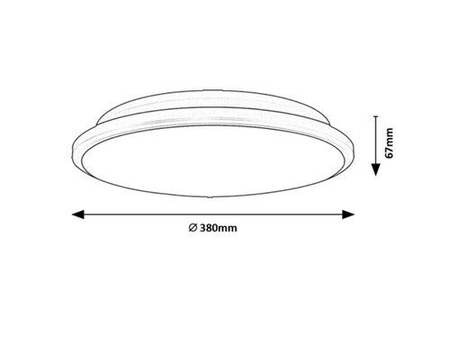 Lampa sufitowa Rabalux Engon 71129 srebrny