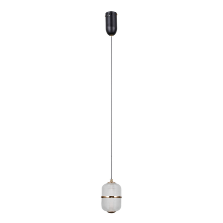 Lampa wisząca Italux Alani PND-34375-1-BK Czarny mat, złoty