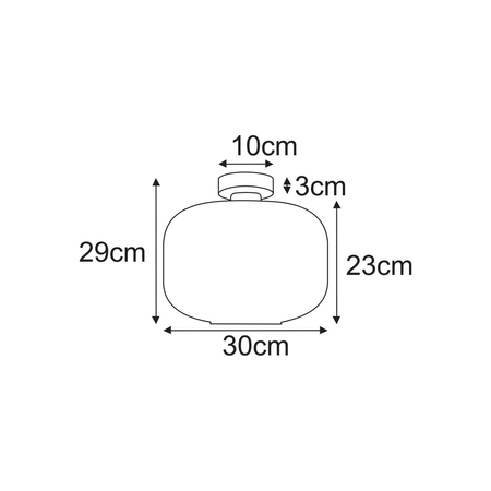 Lampa sufitowa Kaja CAMPO K-5663 grafitowy, czarny