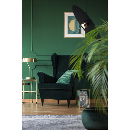 Lampa wisząca Kaja BURGAS K-5458 czarny, złoty