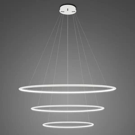 Lampa wisząca Ledowe Okręgi No.3 80cm 4k biała Dali