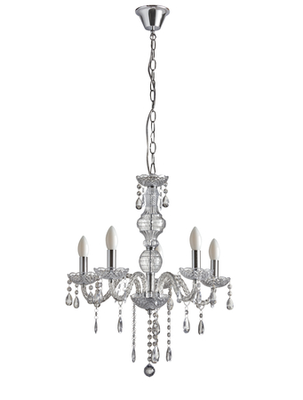 Lampa wisząca DIAMOND 5xE14 akryl transparentny