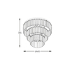 Lampa sufitowa Zuma Line P17127-4-BK TIFANNY LAMPA SUFITOWA CZARNA/BLACK