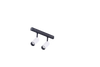 Lampa szynowa magnetyczna 2x3W Azzardo NIKKI AZ4593 biały/czarny