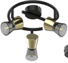 Lampa sufitowa CENTO Zuma Line TK220532-3RBG czarny/złoty