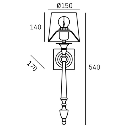 Cosmo Light Kinkiet AUSTIN W01265AU-WH
