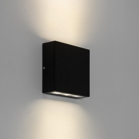 Kinkiet zewnętrzny Astro Elis Twin LED 1331002 Czarny z Teksturą
