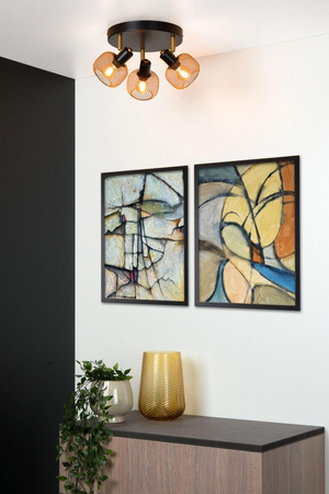 Reflektor Lucide MAREN 77978/13/02 czarny/złoty