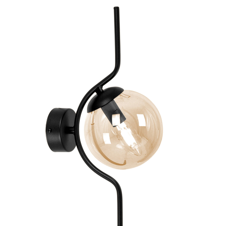 Kinkiet Kaja VELA K-5336 bursztynowy, czarny