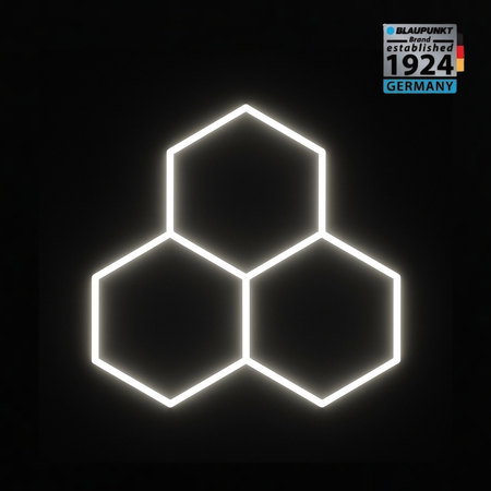 Lampa LED Hexagon Blaupunkt 108W geometryczny panel sufitowy led 4000K CRI90 w kształcie plastra miodu