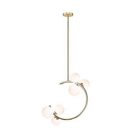 Lampa wisząca MOLECULE Zuma Line P0454-06Q-F7AA złoty