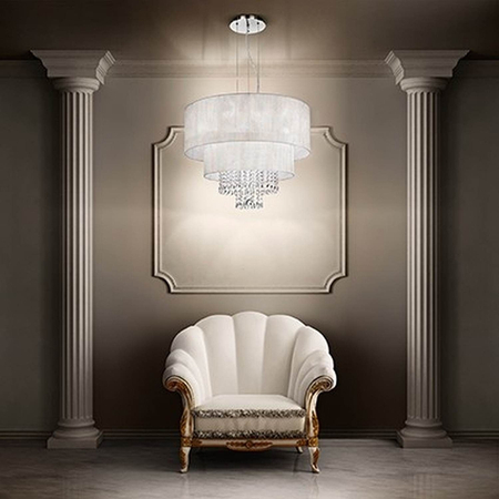 Żyrandol Ideallux 068299 Opera Bianco SP6 White