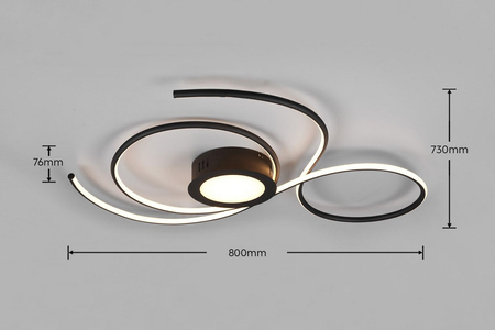 Lampa sufitowa Trio 623419232 czarny