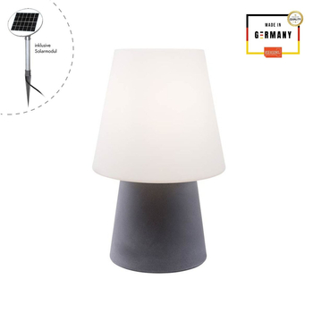 Lampa solarna No.1 zewnętrzna ogrodowa przenośna 2900K Biała ciepła 60cm, szary 32528S