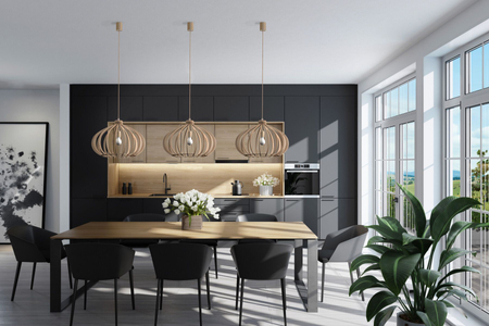 Lampa wisząca IKA D Nowodvorski 4174 drewniany