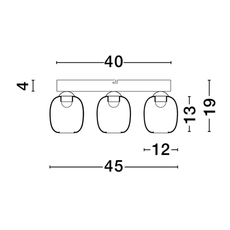 Lampa sufitowa Luces Exclusivas LE44242 czarny, szary i odcienie szarości
