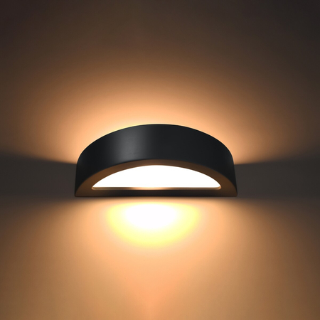 Sollux Lighting Kinkiet ceramiczny ATENA czarny SL.0874