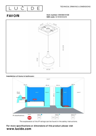 Lampa wisząca Lucide FAVORI 09438/01/30 czarny