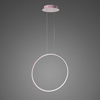 Lampa wisząca Ledowe Okręgi No.1 X 60cm 3k Różowe Złoto ściemnialna