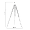 Endon Lighting Lampa podłogowa EH-TRIPOD-FLBL drewniany