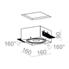 Lampa wpuszczana AQForm Squares 111 x 1 Qrled Trimless Recessed Biały Struktura