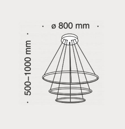 Lampa wisząca Maytoni MOD877PL-L110W Nola - Biała