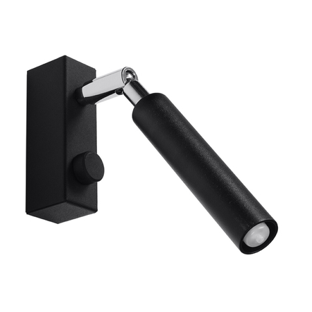 Sollux Lighting Kinkiet EYETECH 1 czarny SL.0897