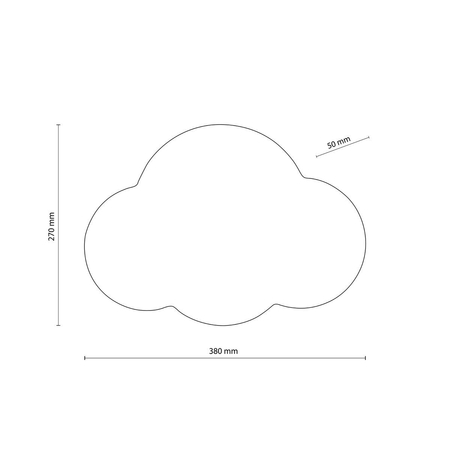 Kinkiet CLOUD TK Lighting 4964 biały