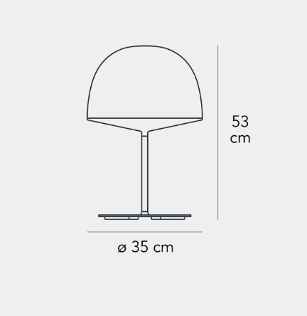Lampa stołowa Fontana Arte F425105350NENE Cheshire