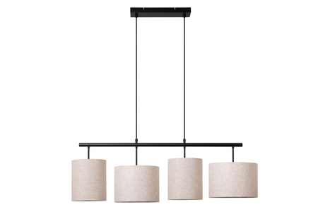 Lampa wisząca Lucide MAYA 45409/04/38 czarny/beżowy
