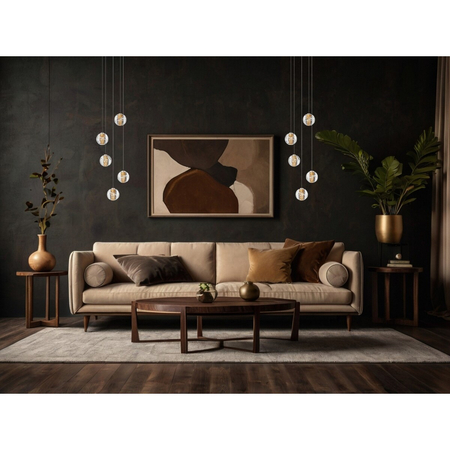 Lampa wisząca Luces Exclusivas LE44212 złoty i odcienie złota