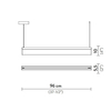 Lampa wisząca Slamp MODULA BLACK - PLISSÉ SINGLE MODS000DPB01TSG000EU czarny