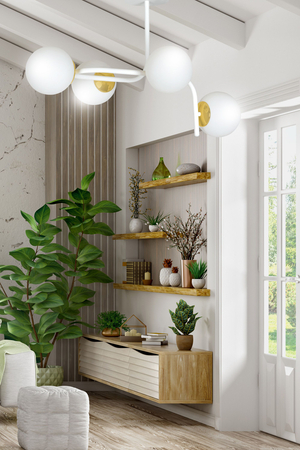 Lampa sufitowa RAGNAR 4A WHITE GOLD Emibig 1033/4A biały/złoty