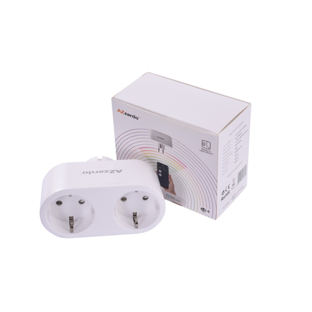Azzardo DOUBLE SMART PLUG 16A WH AZ3476 WHITE