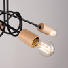 Sollux Lighting Żyrandol EMBER 5 czarny SL.1478