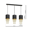 Milagro Lampa wisząca ALMERIA BLACK/GOLD 3xE27 MLP64400 CZARNY / ZŁOTY