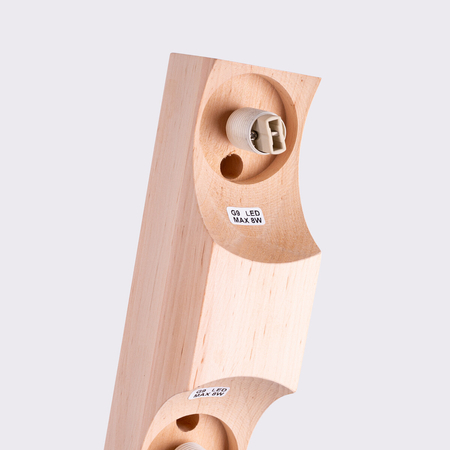 Sollux Lighting Plafon BULBO 2 naturalne drewno SL.1683