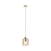 Lampa wisząca Kaja VANES K-5810 bursztynowy, beż, złoty
