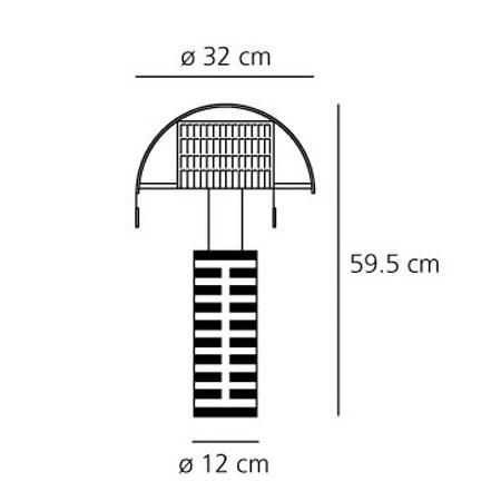 Lampa stołowa Artemide A000300 Shogun