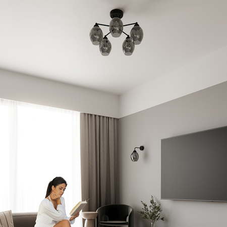 Sollux Lighting Żyrandol FILLAN 3 czarny SL.1144