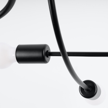 Sollux Lighting Żyrandol LEVAR 6 czarny SL.1456